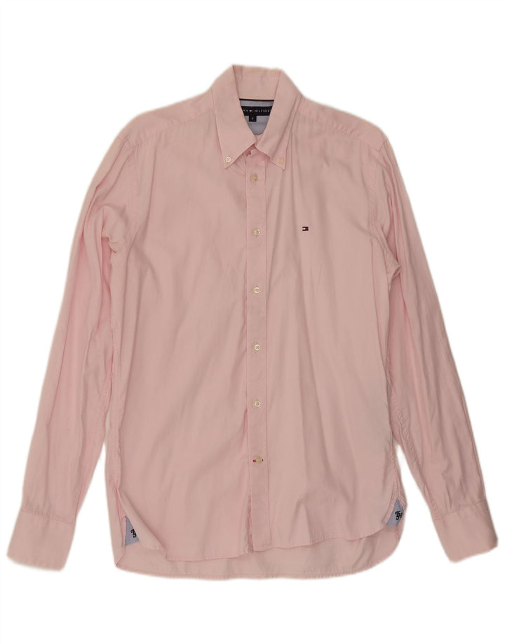 Tommy Hilfiger Mens Shirt Small Pink Cotton