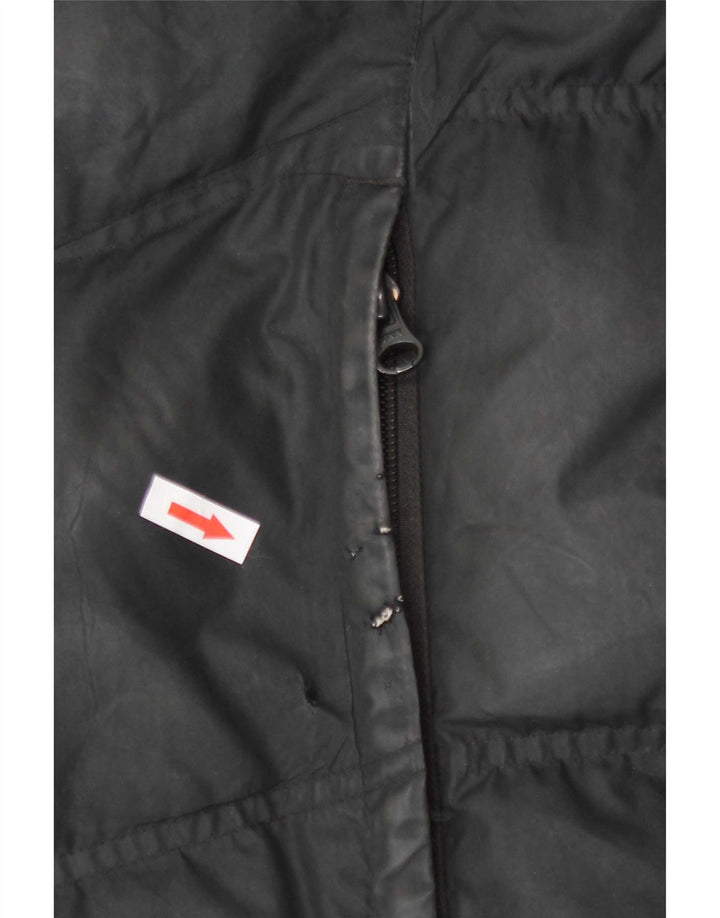 Nike Mens Graphic bélelt kabát UK 38 közepes fekete poliészter