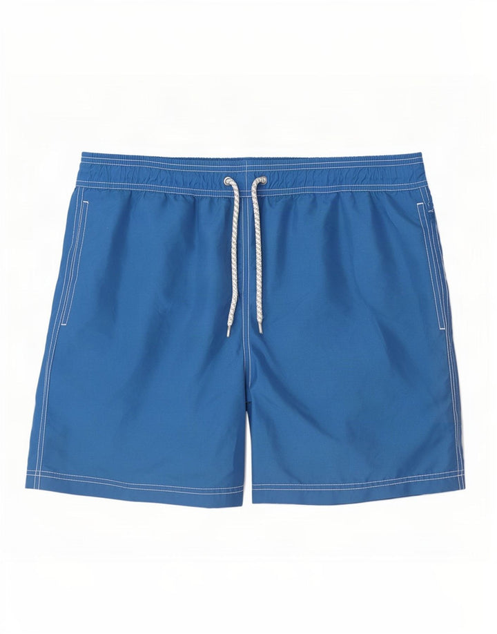 Marks & Spencer Mens Swimming Shorts Medium Blue Polyester