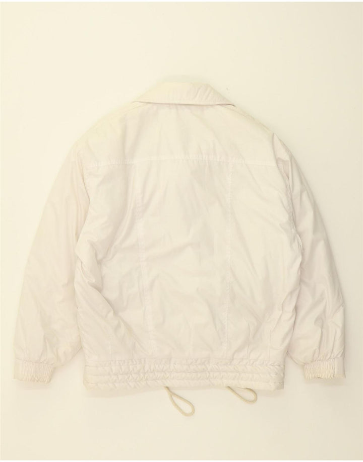 VINTAGE Womens Padded Jacket EU 42 Large Off White Polyester Vintage Vintage and Second-Hand Vintage from Messina Hembry 