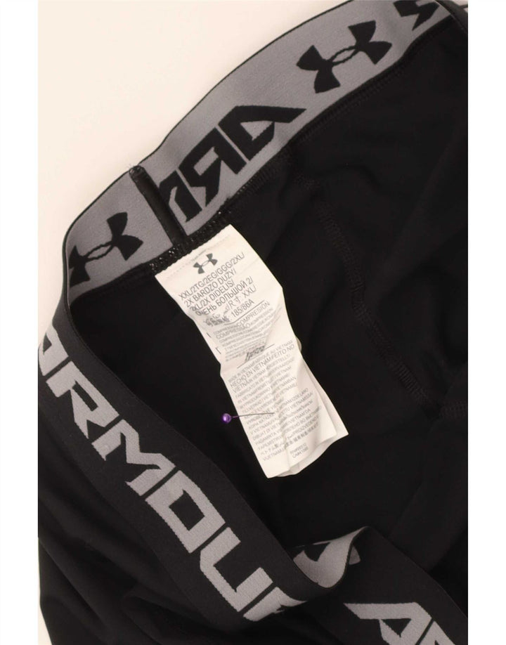 Under Armour Herre Grafiske Capri Leggings 2XL Sort Polyester