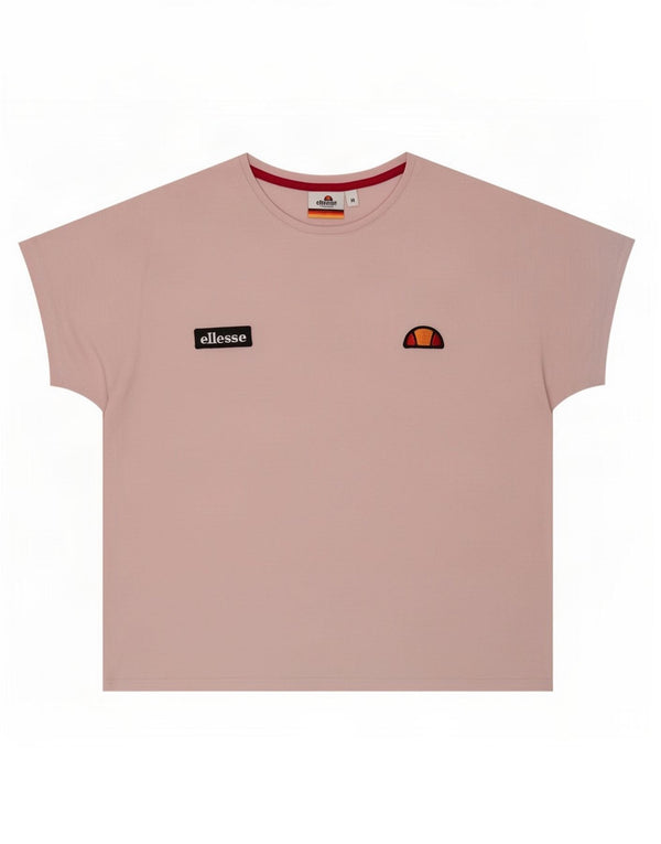 Ellesse Womens T-Shirt Top UK 14 Coton Rose Moyen