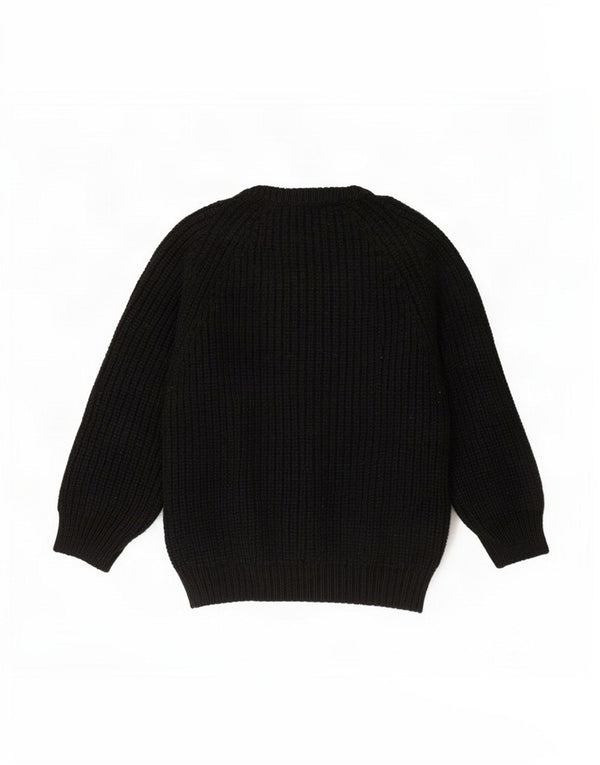 The Sweater Shop Mens Boat Neck Jumper Medium Black New Wool