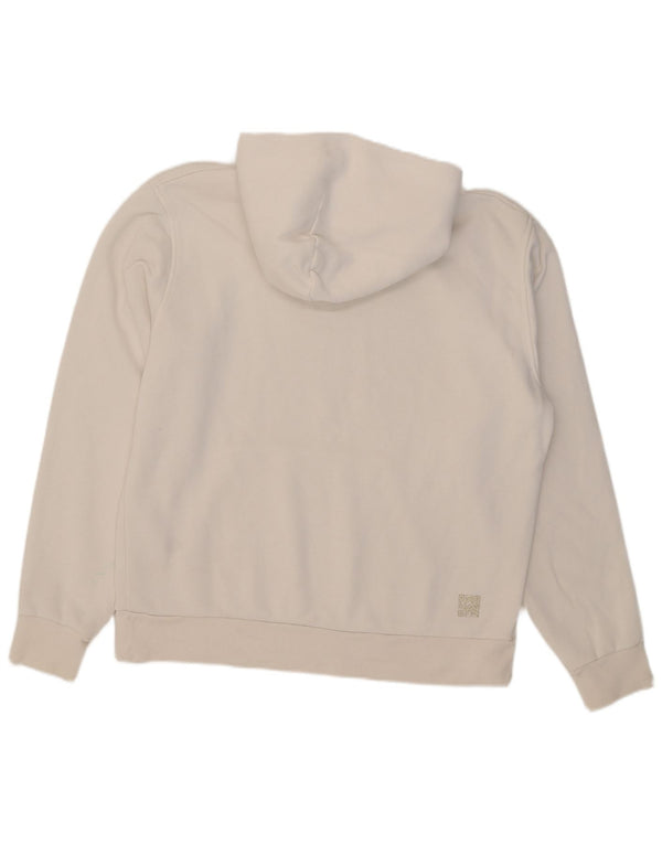 Champion Mens Hoodie Jumper Μεσαίο λευκό βαμβακερό