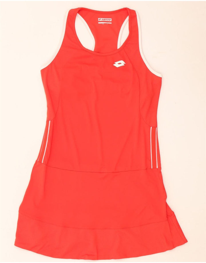 Lotto Damen-Tenniskleid UK 12 Mittelrotes Polyester