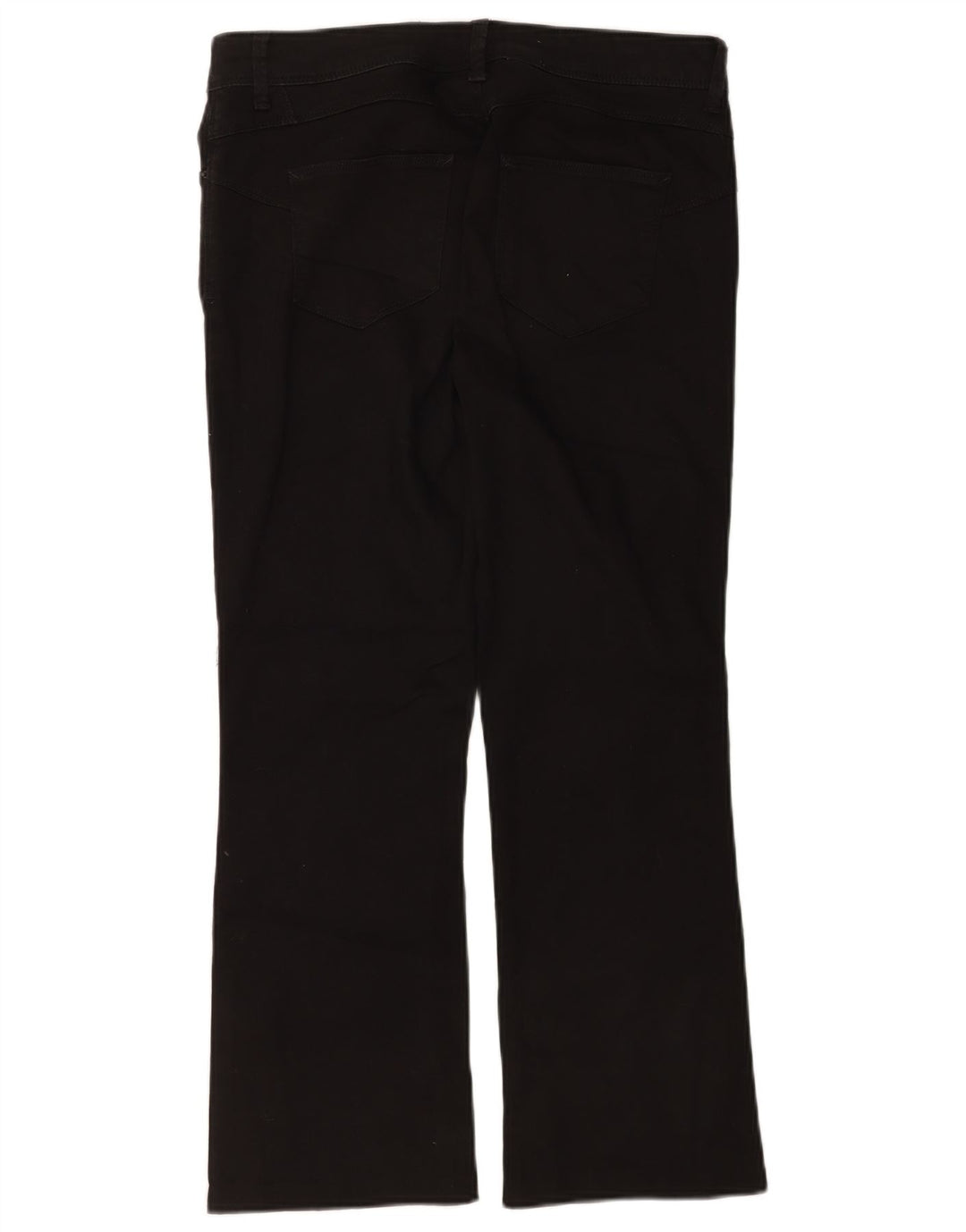 Marks & Spencer Womens Bootcut Jeans UK 16 Large W34 L26 Black Cotton