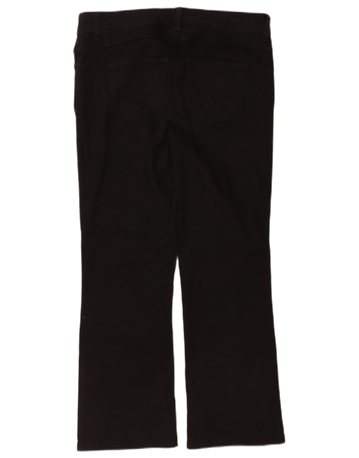 Marks & Spencer Womens Bootcut Jeans UK 16 Large W34 L26 Black Cotton