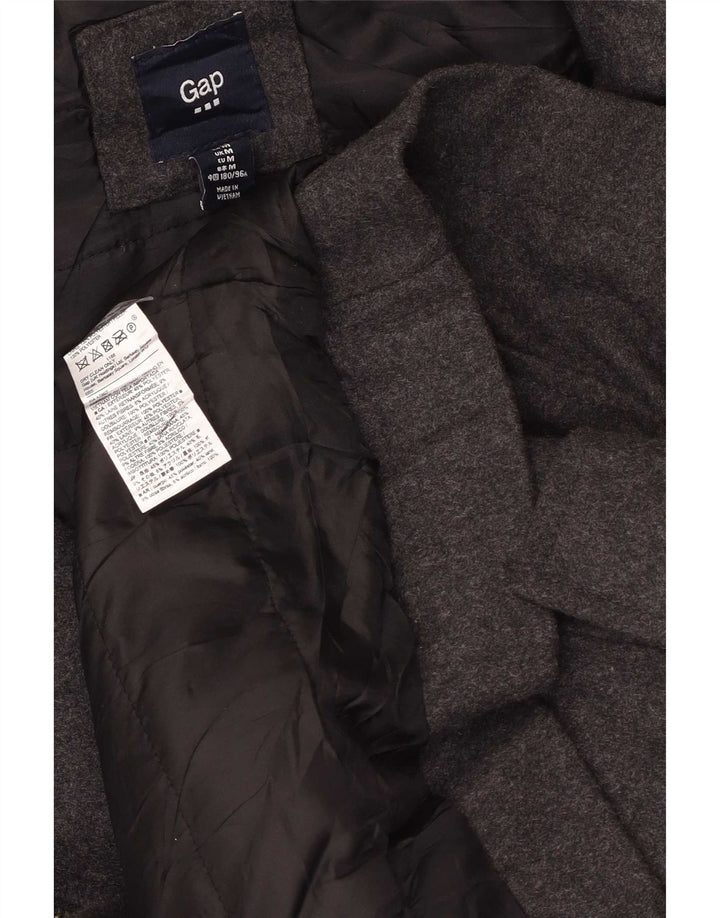 Gap Herre Hooded Duffle Coat UK 38 Medium Grey Polyester