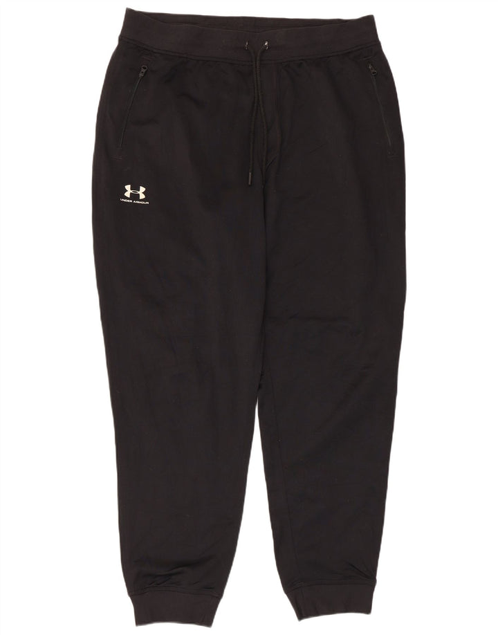Under Armour Mens Tracksuit Trousers Joggers XL Black Polyester