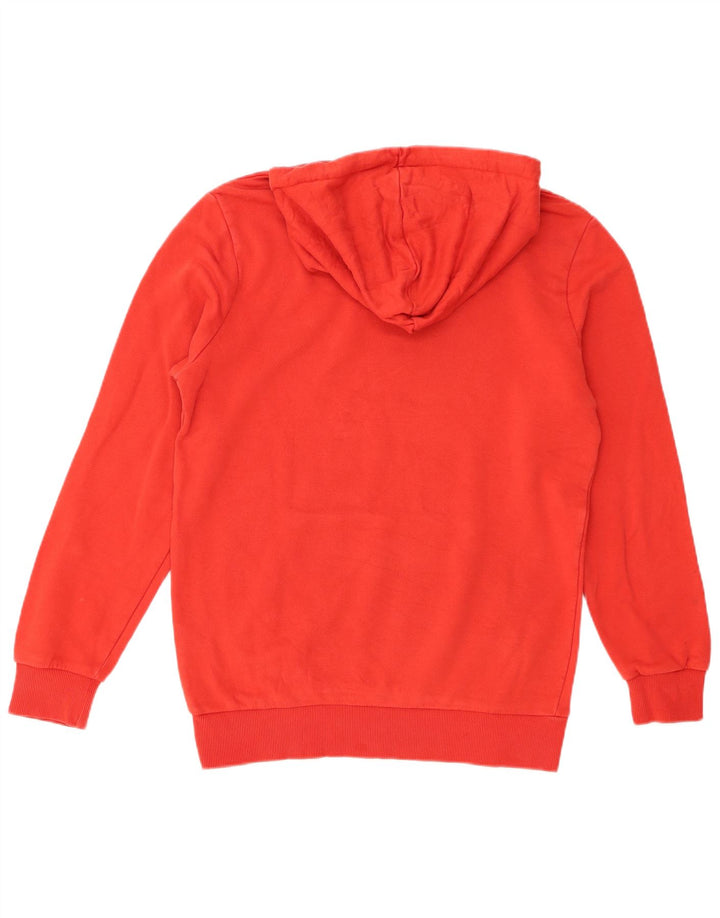 Puma Mens Graphic Hoodie Jumper Small Red Cotton