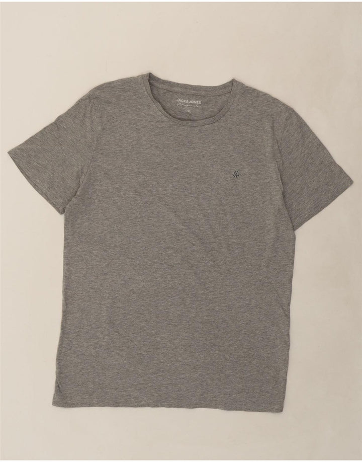 JACK & JONES Mens T-Shirt Top XL Grey Cotton Vintage Jack & Jones and Second-Hand Jack & Jones from Messina Hembry 