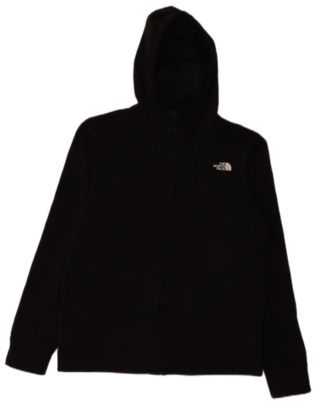 The North Face Herre hættetrøje med lynlås Stor sort polyester