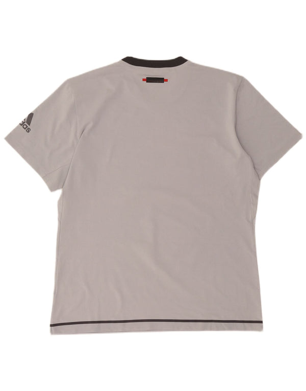 Adidas Herre grafisk T-shirt Top XL Grå Polyester