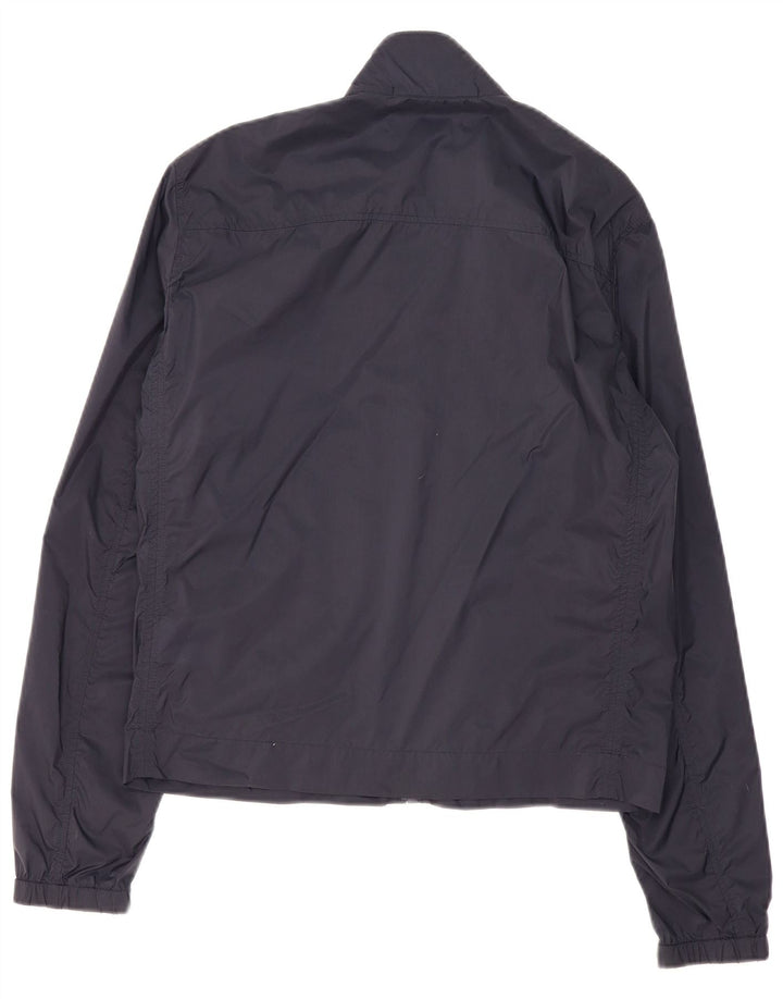 Moschino Mens Tracksuit Top Jacket IT 52 Large Navy Blue Polyamide