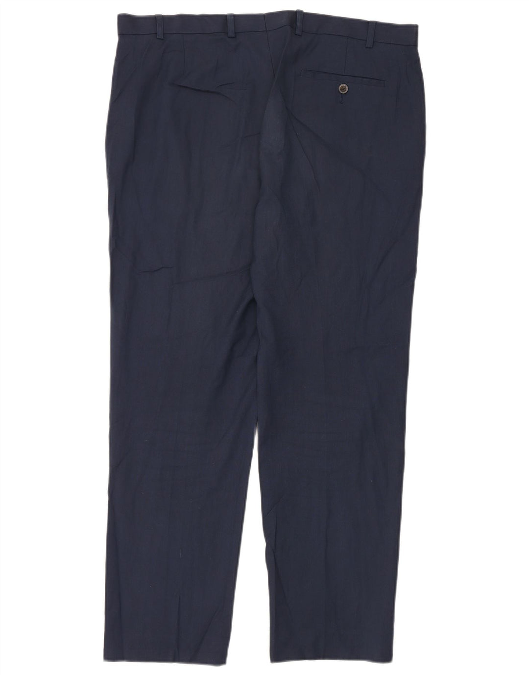 Marks & Spencer Straight Suit Bukser til mænd W38 L31 Marineblå polyester