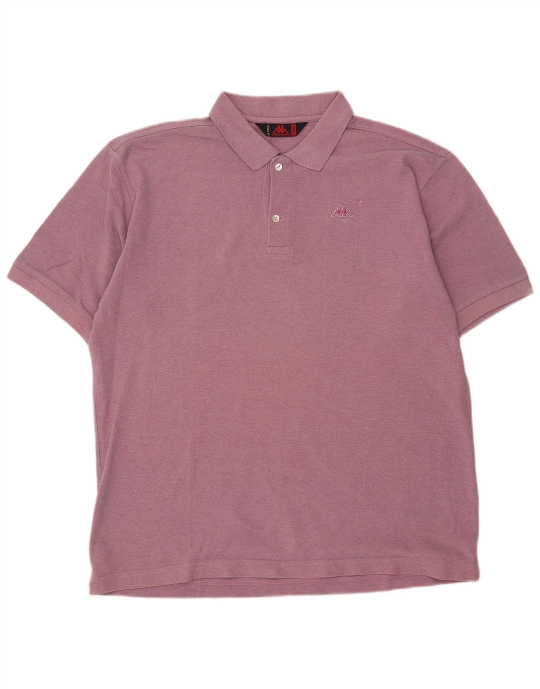 KAPPA Mens Polo Shirt Large Pink Cotton Classic