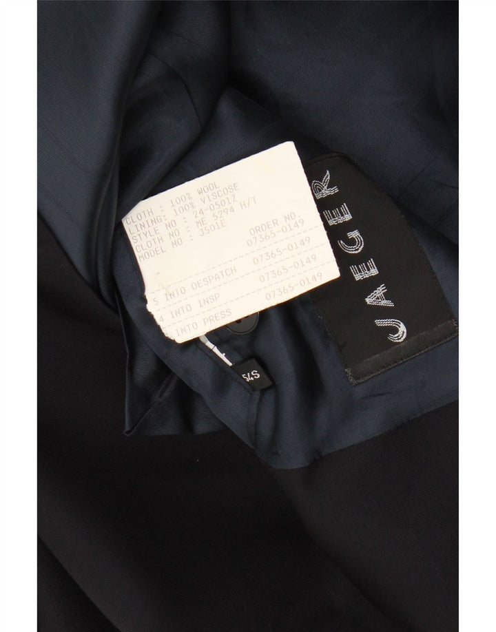 Jaeger Giacca Blazer Doppio Petto da Uomo IT 54 2XL Lana Blu Navy