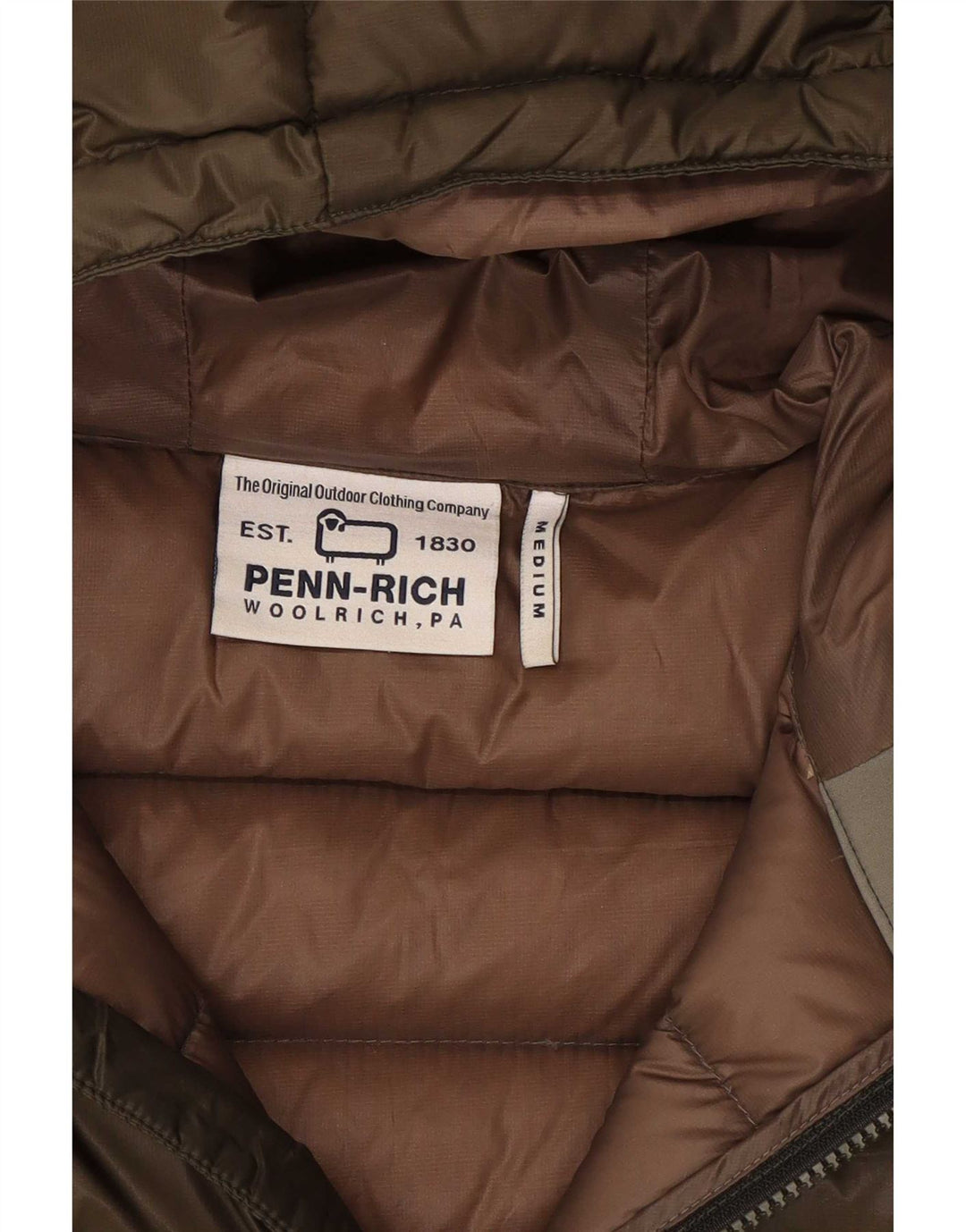 Męska ocieplana kurtka Woolrich Penn-Rich Graphic UK 38 Medium Khaki