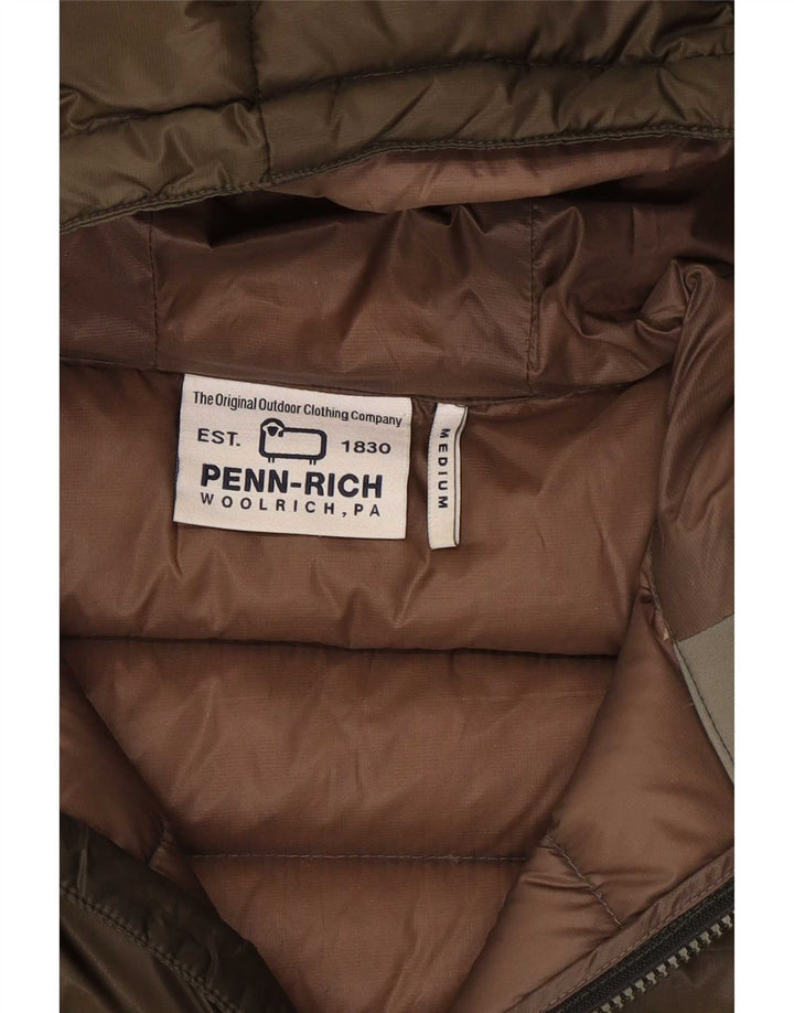 Męska ocieplana kurtka Woolrich Penn-Rich Graphic UK 38 Medium Khaki