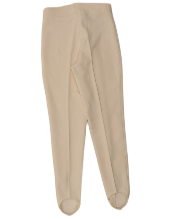 Sergio Tacchini Womens Slim Stirrup Suit Trousers UK 14 Large W28 L30 White