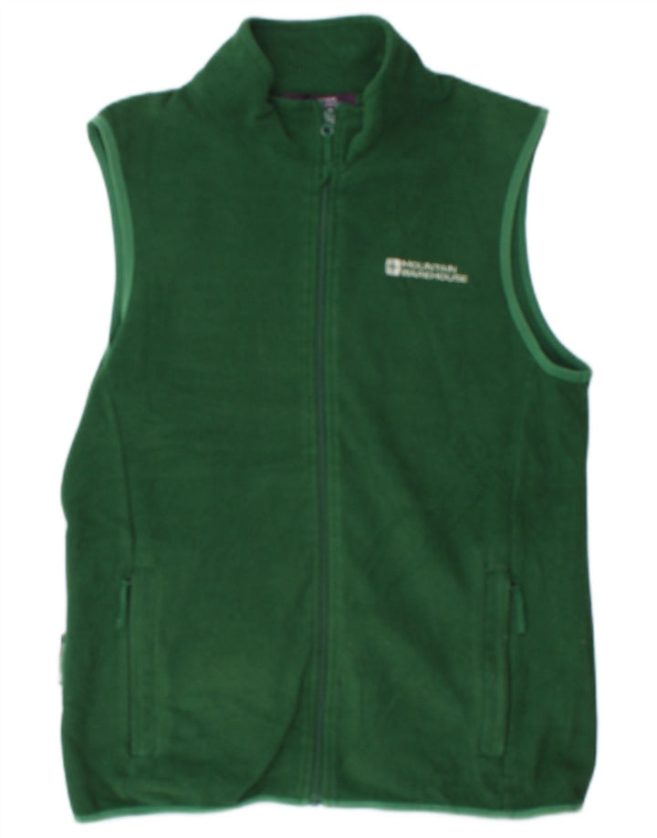 Mountain Warehouse Mens Fleece Gilet UK 12 Medium Green Polyester