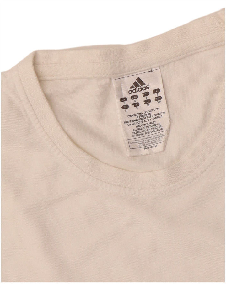 ADIDAS Mens Graphic T-Shirt Top Small White