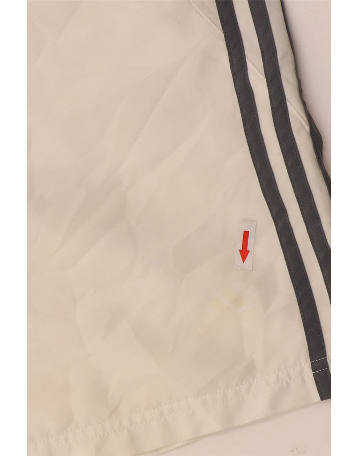 Męskie spodenki sportowe Adidas Climacool, średniobiałe, z blokami kolorów