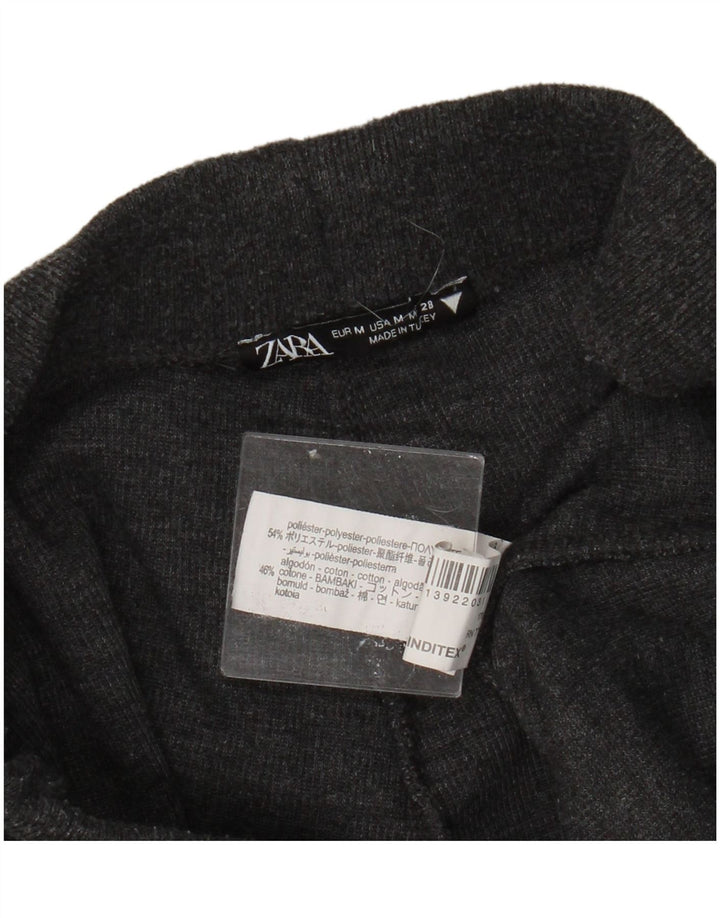 ZARA Womens Tracksuit Trousers UK 12 Medium  Grey Polyester