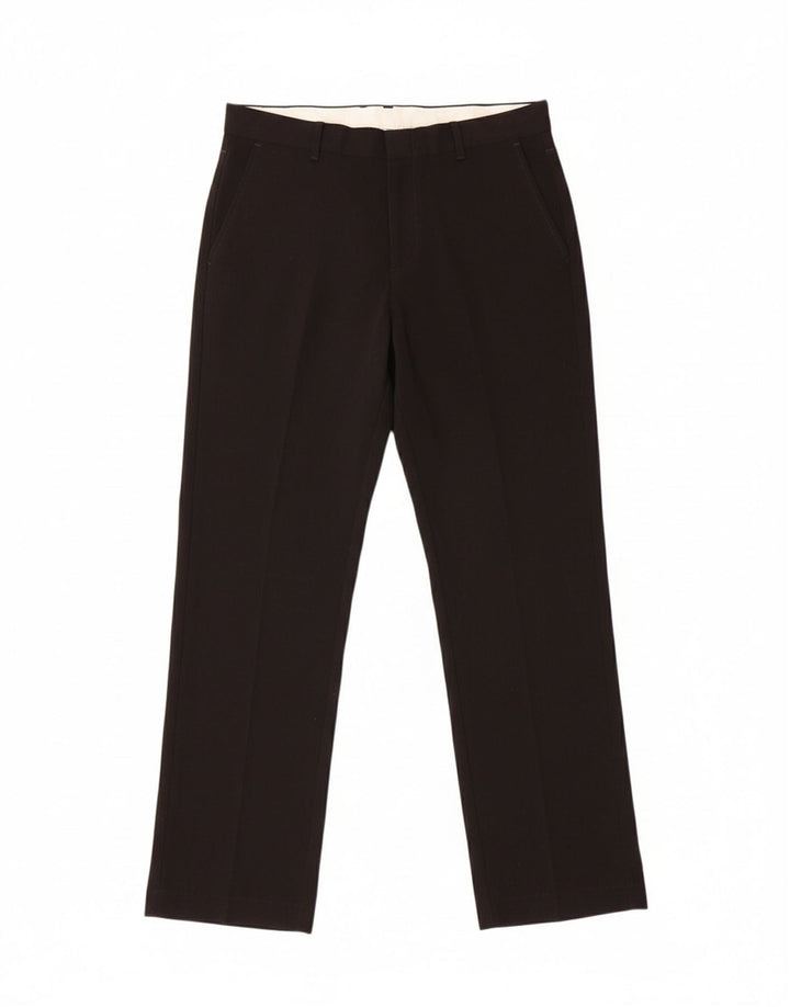 CHAPS Boys Straight Chino Trousers 15-16 Years W30 L29 Black Polyester