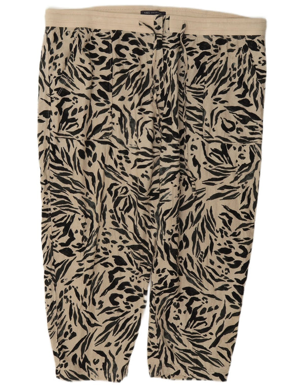 Marks & Spencer Γυναικείο παντελόνι Harem UK 20 2XL W42 L23 Beige