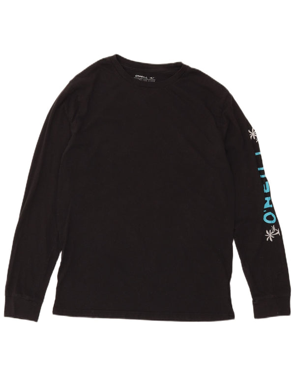 O'Neill Mens Graphic Top Manga Larga Algodón Negro Mediano