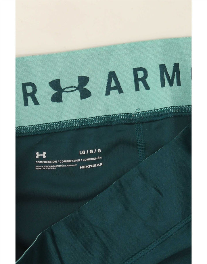 Under Armour Womens Compression Capri Leggings UK 14 Large Green
