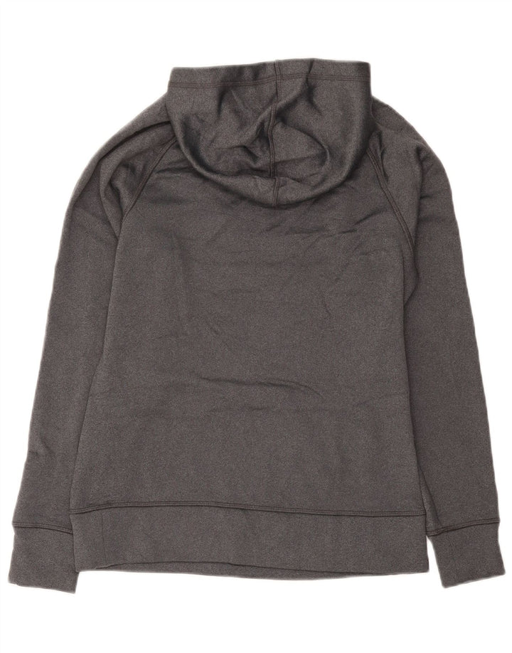 REEBOK Womens Hoodie Jumper UK 10 Small Grey Polyester