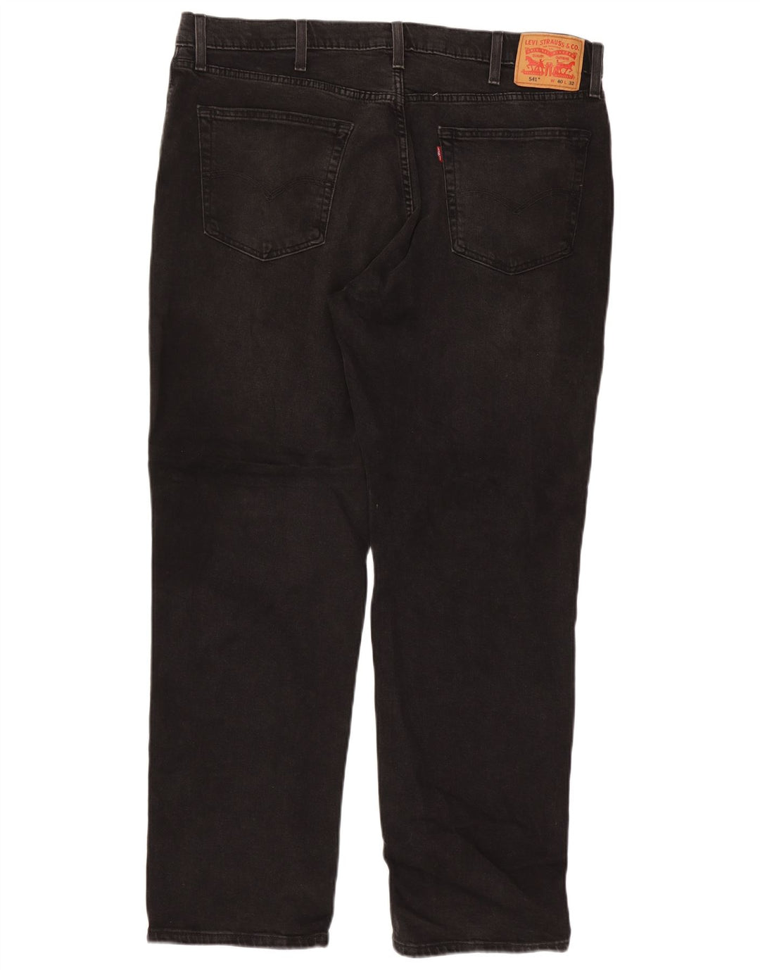 Levi's Mens 541 Tapered Jeans W40 L32 Black Cotton