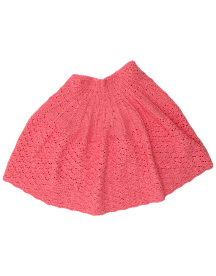 Vintage Womens Poncho Cardigan Sweater UK 14 Medium Pink