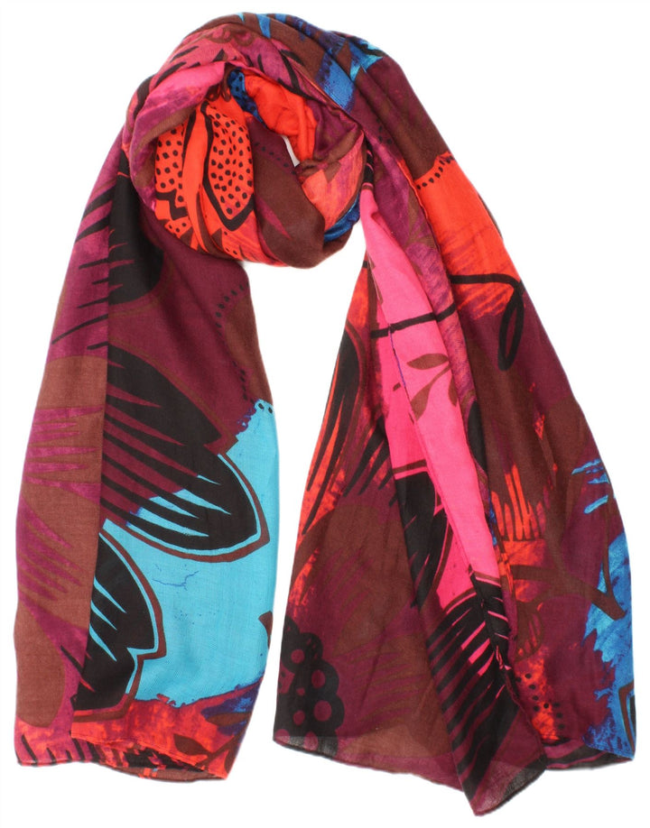 Desigual Sciarpa rettangolare da donna con grafica, taglia unica, multicolore, bohémien