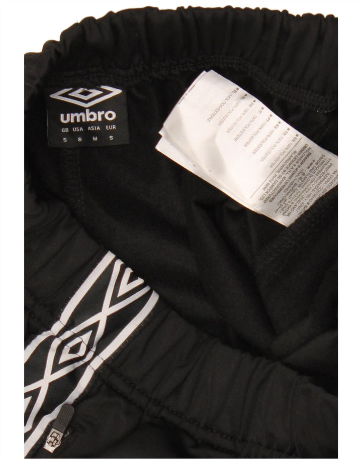 UMBRO Mens Graphic Tracksuit Trousers Small  Black Polyester