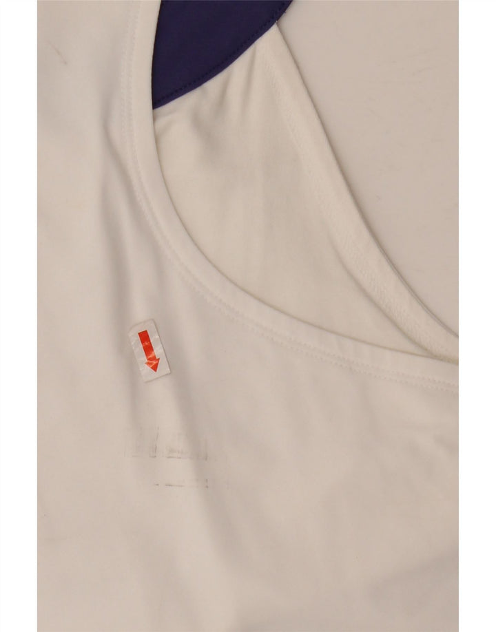 Sergio Tacchini Womens Vest Top UK 4 XS White Nylon