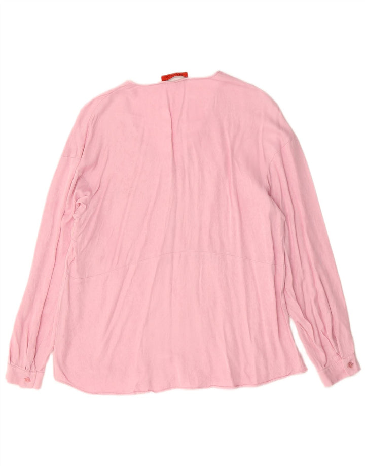 Max & Co. Womens Long Sleeve Blouse Top UK 16 Large Pink