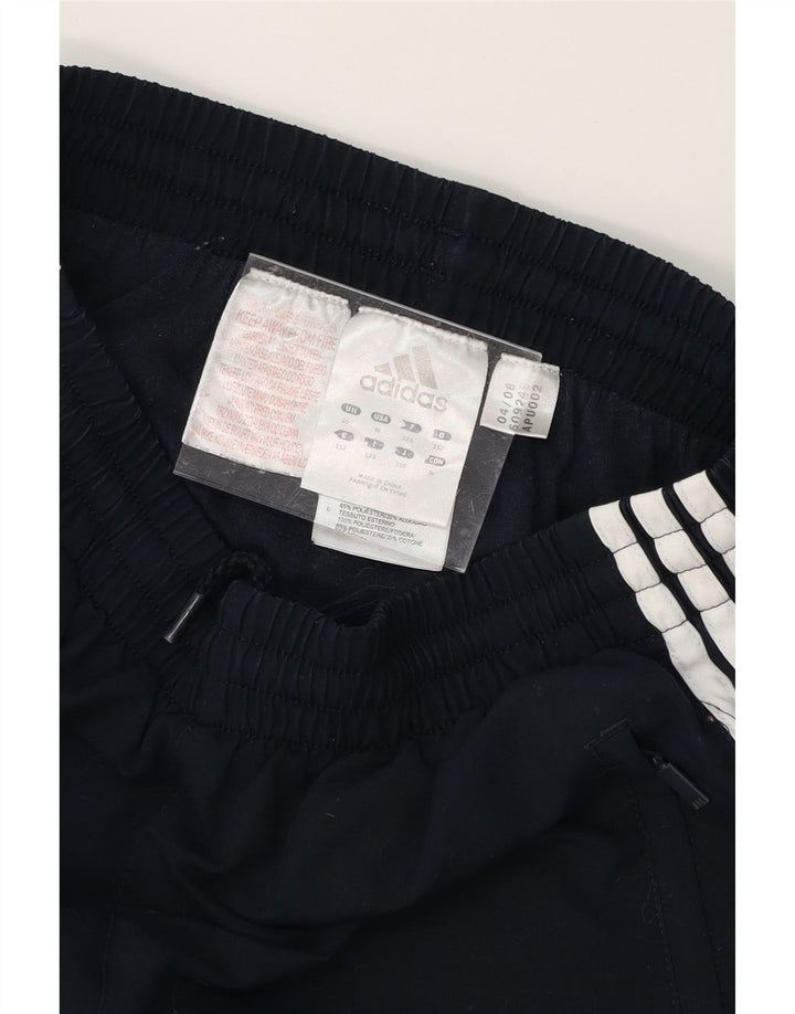 ADIDAS Boys Tracksuit Trousers 11-12 Years Navy Blue Polyester Vintage Adidas and Second-Hand Adidas from Messina Hembry 