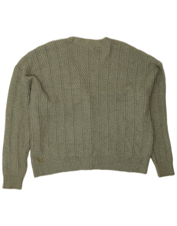 Pulover cardigan pentru femei Marks & Spencer UK 18 XL Poliester verde