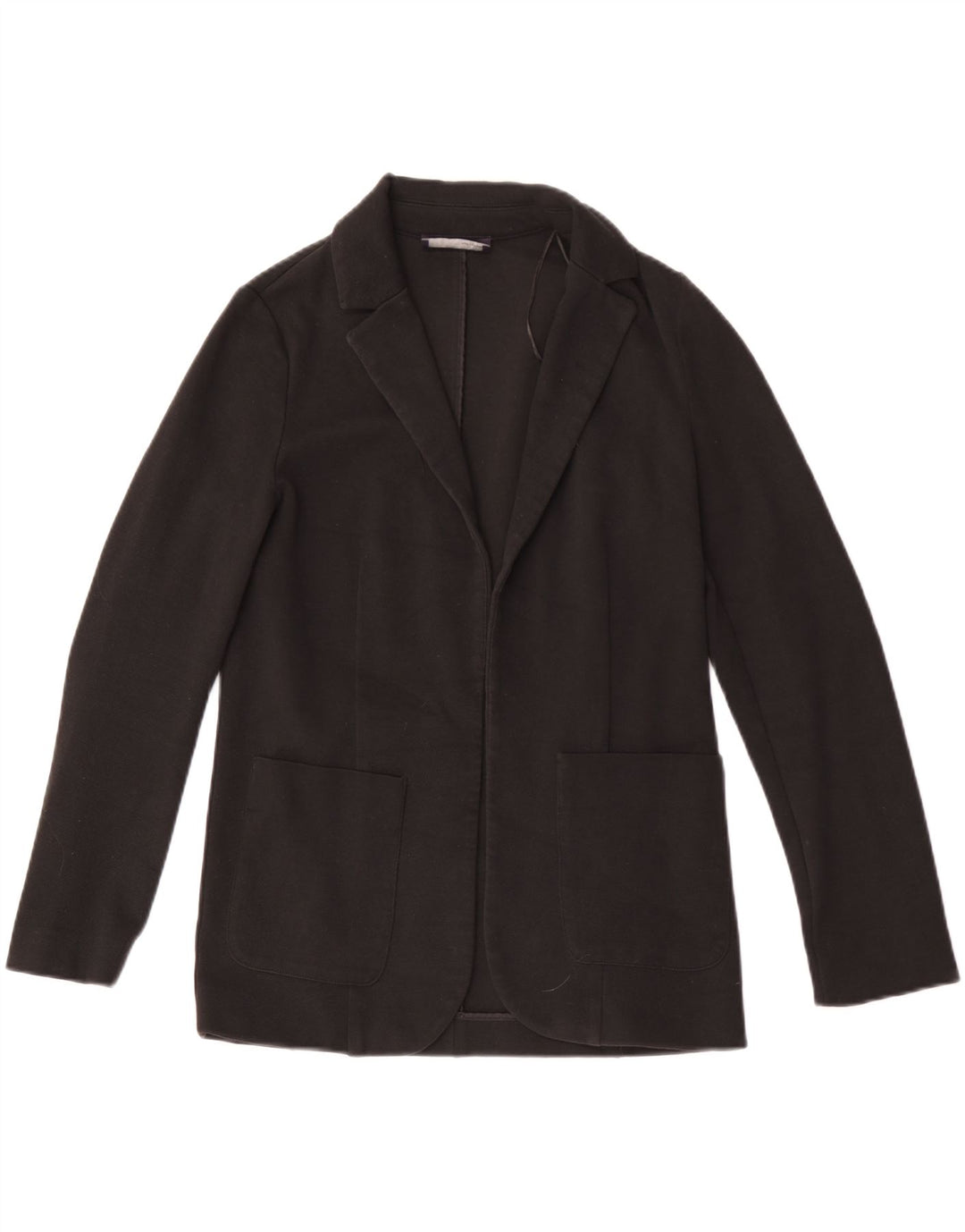 Marks & Spencer Womens Open Blazer Jacket UK 6 XS Black Polyester