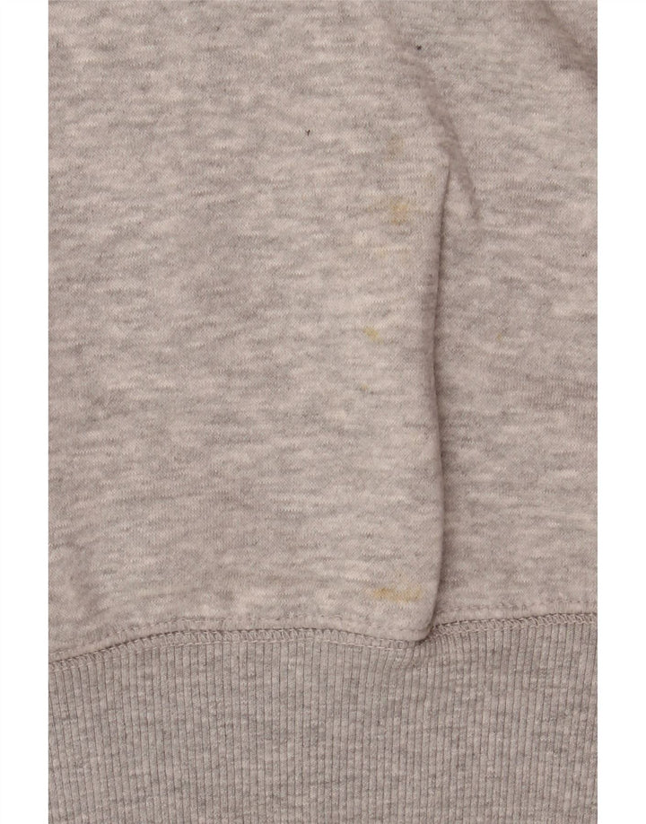 French Connection Mens Hoodie Jumper Small Grey Flecked Cotton