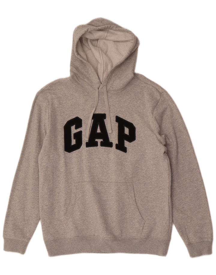 Gap Herren-Kapuzenpullover mit Grafik, mittelgraue Baumwolle