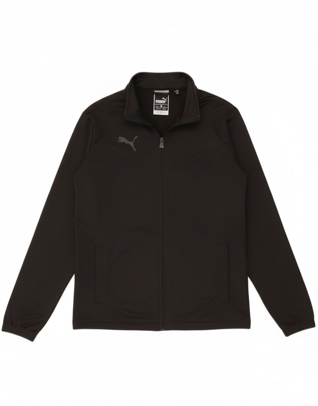 Puma Mens Tracksuit Top Jacket Medium Black Polyester