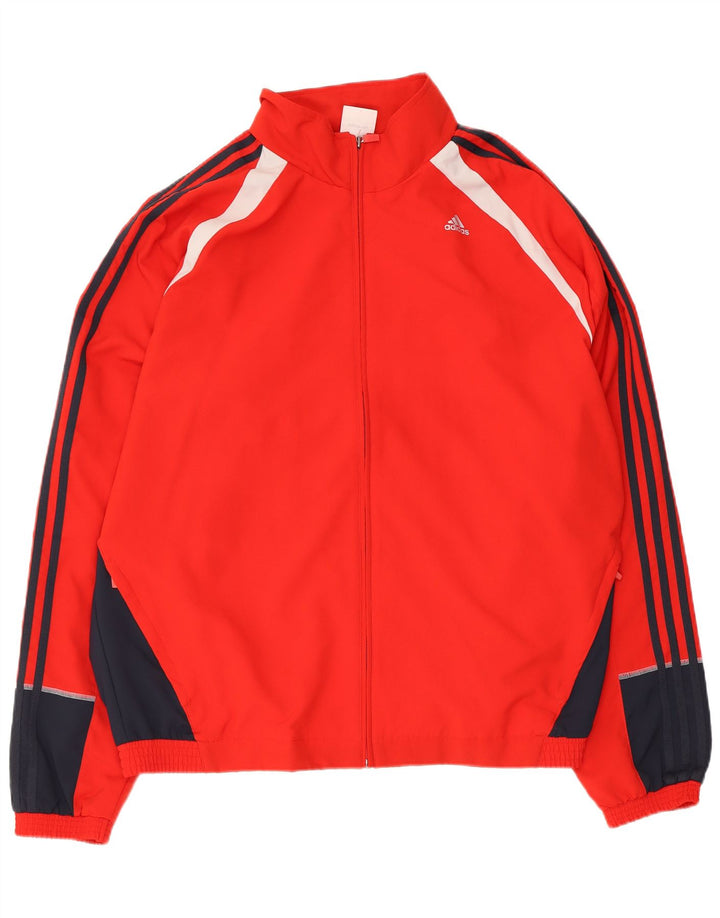 Giacca da tuta da uomo Adidas Clima 365 XL rossa in poliestere color block