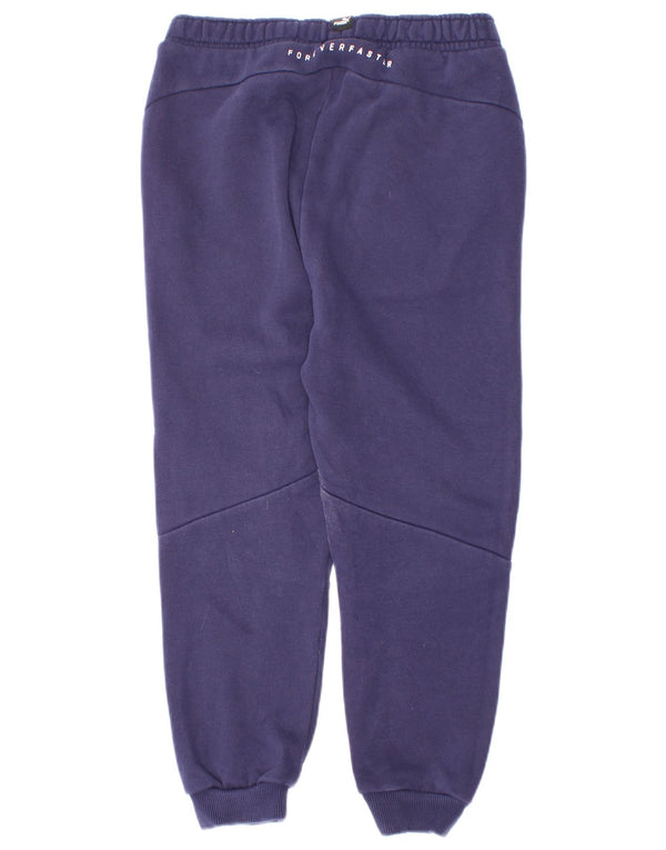 Puma Pantalon de Survêtement Graphique Garçon 7-8 ans Bleu Marine Coton
