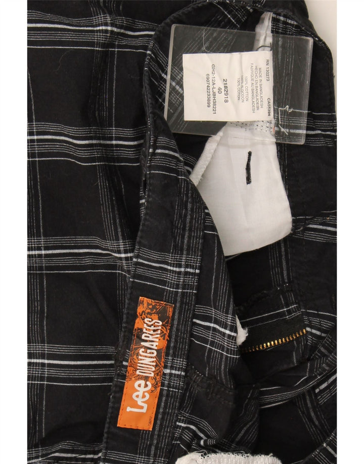 Pantaloncini cargo da uomo Lee W40 XL in cotone a quadri neri
