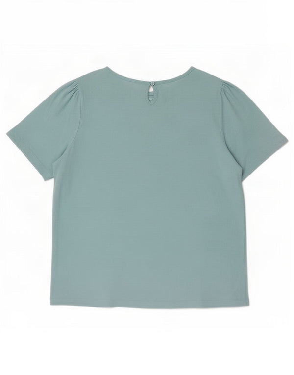 Crew Clothing Ženska majica kratkih rukava UK 16 Large Blue Cotton