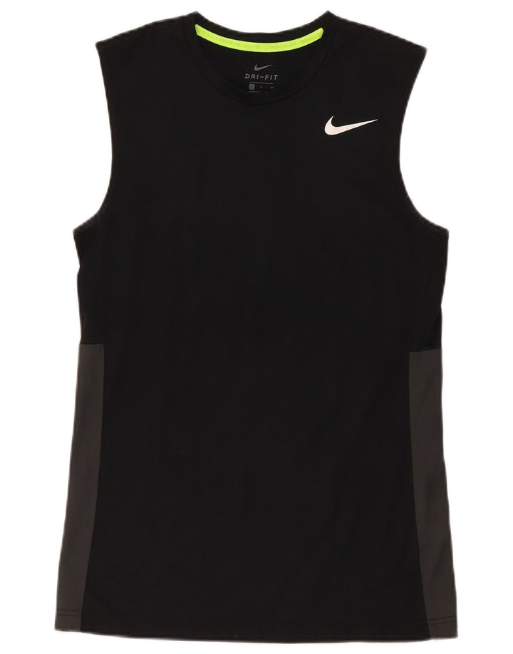 Nike Mens Dri Fit Vest Top Small Black Colourblock